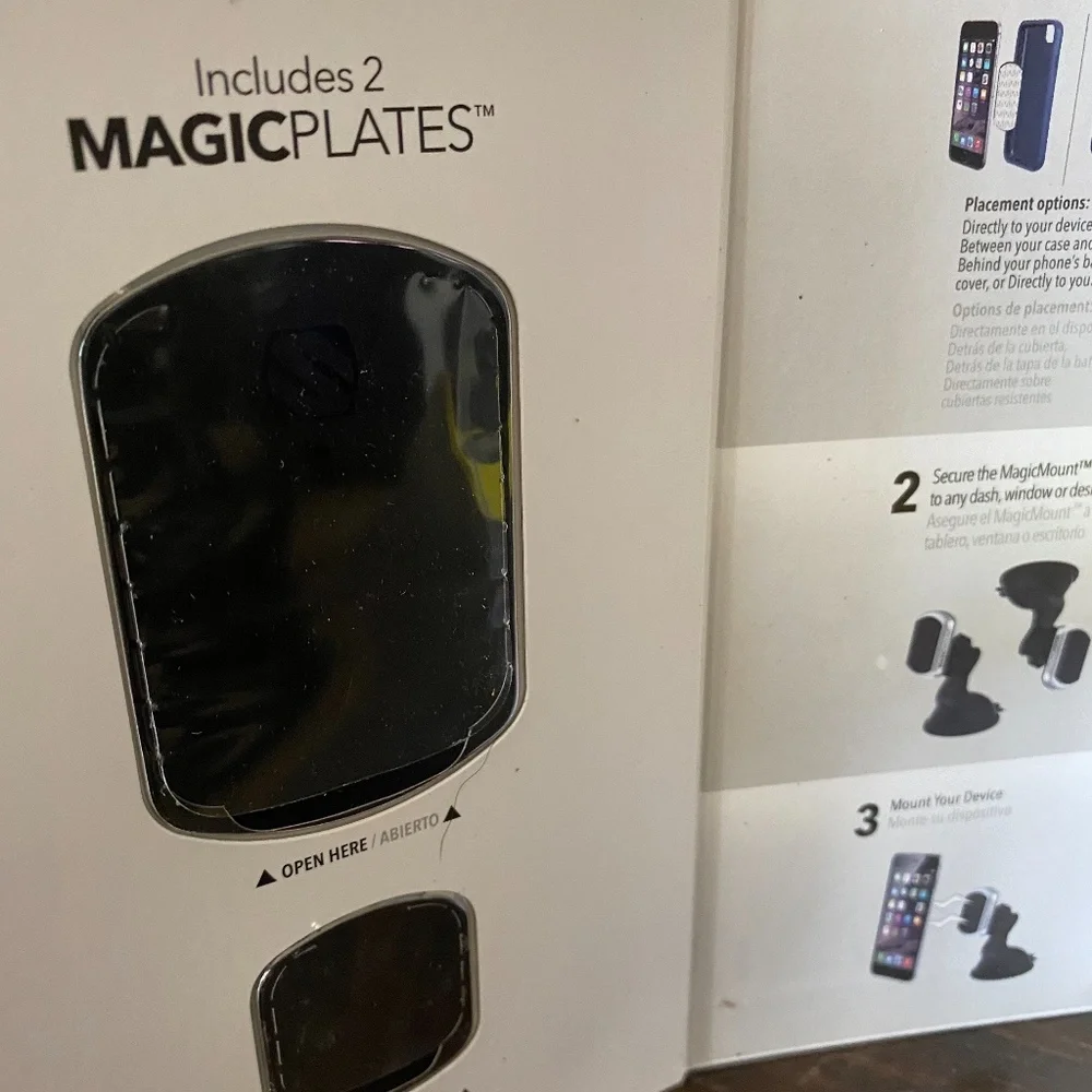 Magic Mount, brand new; for mobile phones, dashboard, car, free up hands, NIB